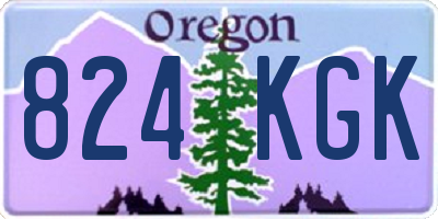 OR license plate 824KGK