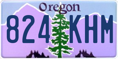 OR license plate 824KHM