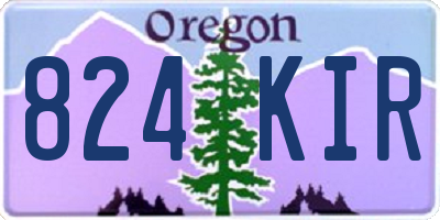 OR license plate 824KIR