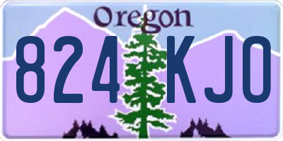 OR license plate 824KJO