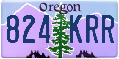 OR license plate 824KRR