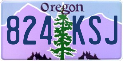 OR license plate 824KSJ