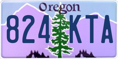 OR license plate 824KTA