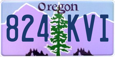 OR license plate 824KVI