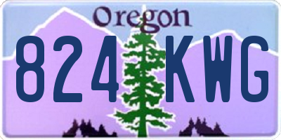 OR license plate 824KWG