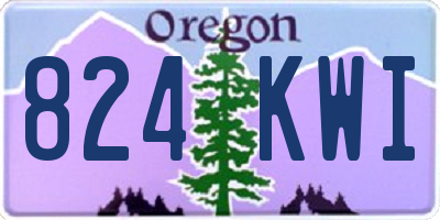 OR license plate 824KWI