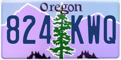 OR license plate 824KWQ