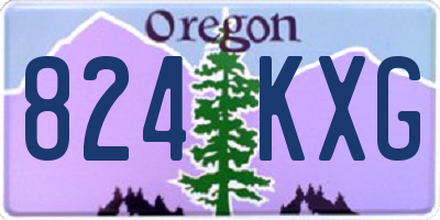 OR license plate 824KXG