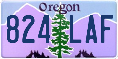 OR license plate 824LAF