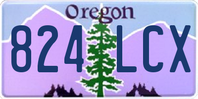 OR license plate 824LCX