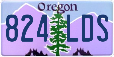 OR license plate 824LDS