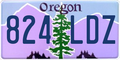 OR license plate 824LDZ