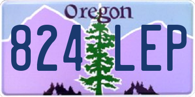 OR license plate 824LEP