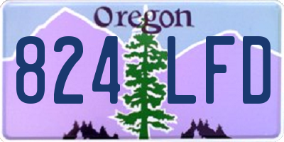 OR license plate 824LFD