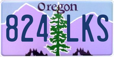 OR license plate 824LKS