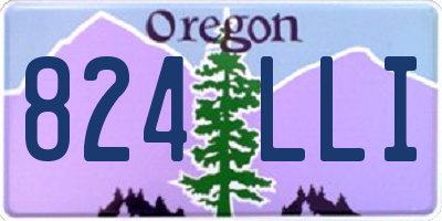 OR license plate 824LLI