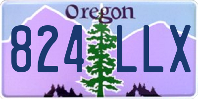 OR license plate 824LLX