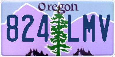 OR license plate 824LMV