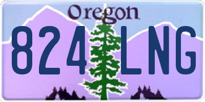 OR license plate 824LNG