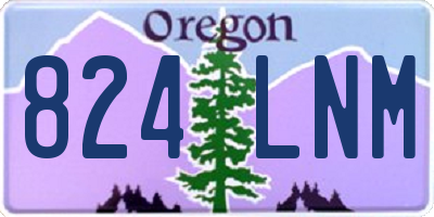 OR license plate 824LNM
