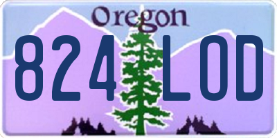 OR license plate 824LOD