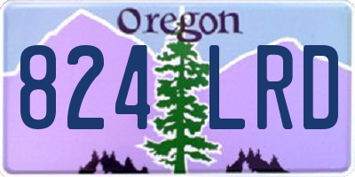 OR license plate 824LRD