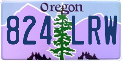 OR license plate 824LRW