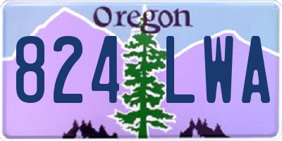 OR license plate 824LWA