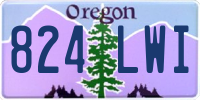 OR license plate 824LWI