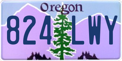 OR license plate 824LWY