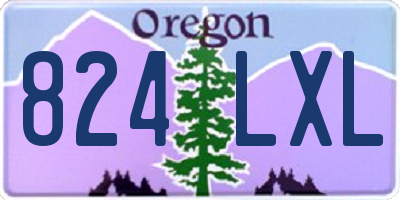 OR license plate 824LXL