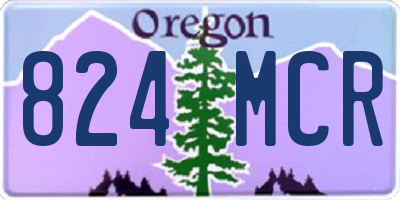 OR license plate 824MCR