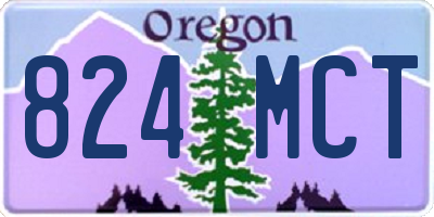 OR license plate 824MCT