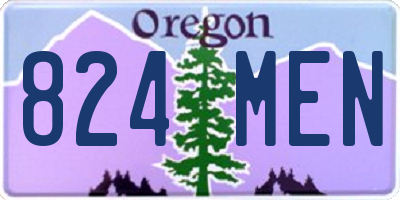 OR license plate 824MEN
