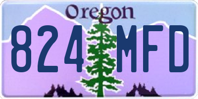 OR license plate 824MFD