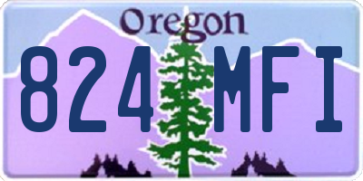 OR license plate 824MFI