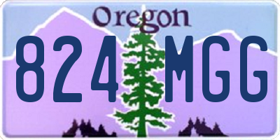 OR license plate 824MGG
