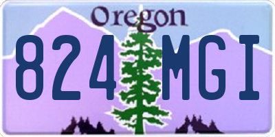 OR license plate 824MGI