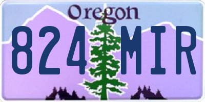 OR license plate 824MIR
