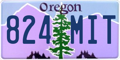 OR license plate 824MIT