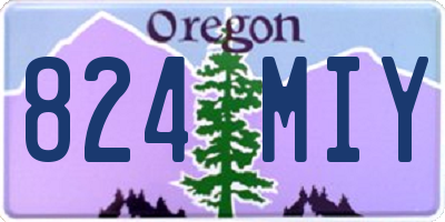 OR license plate 824MIY