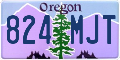 OR license plate 824MJT