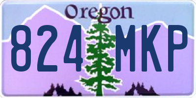 OR license plate 824MKP