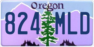 OR license plate 824MLD