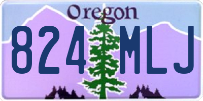 OR license plate 824MLJ