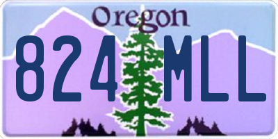 OR license plate 824MLL