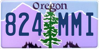 OR license plate 824MMI