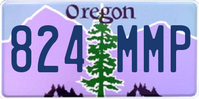OR license plate 824MMP