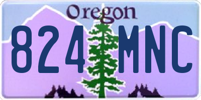 OR license plate 824MNC