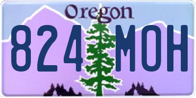 OR license plate 824MOH